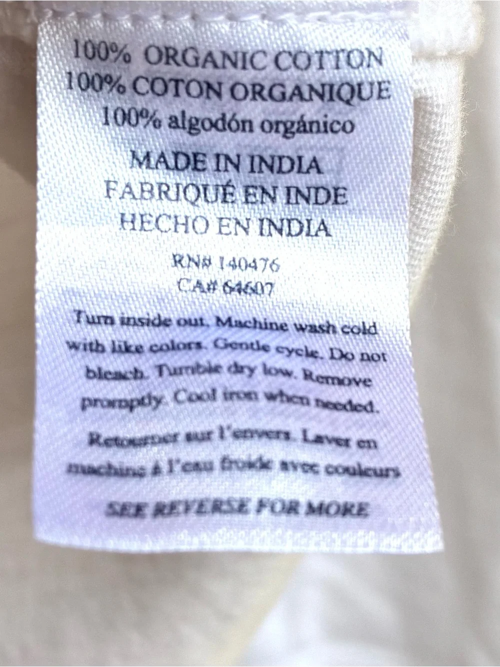 Faherty Organic Cotton White Top Women’s Sz Small